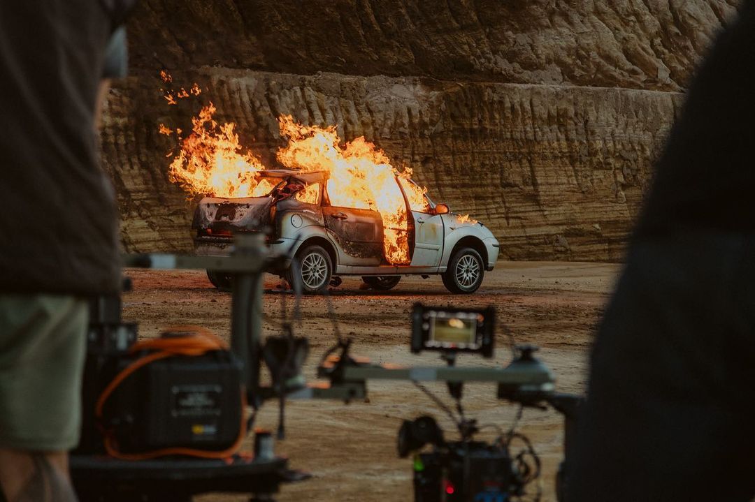 BTS from the set of ‘Think Again’